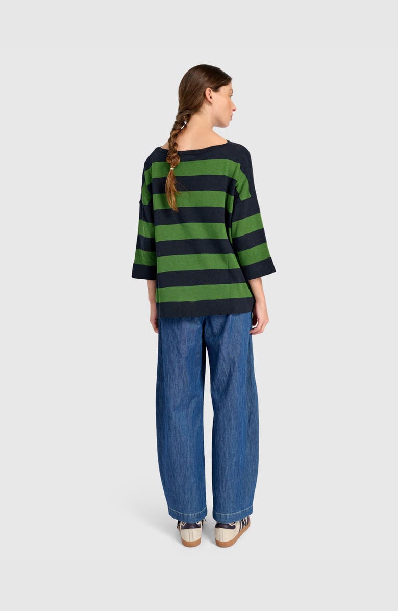 Alembika Twiggy Sweater, Alternate, color, Clover/Navy