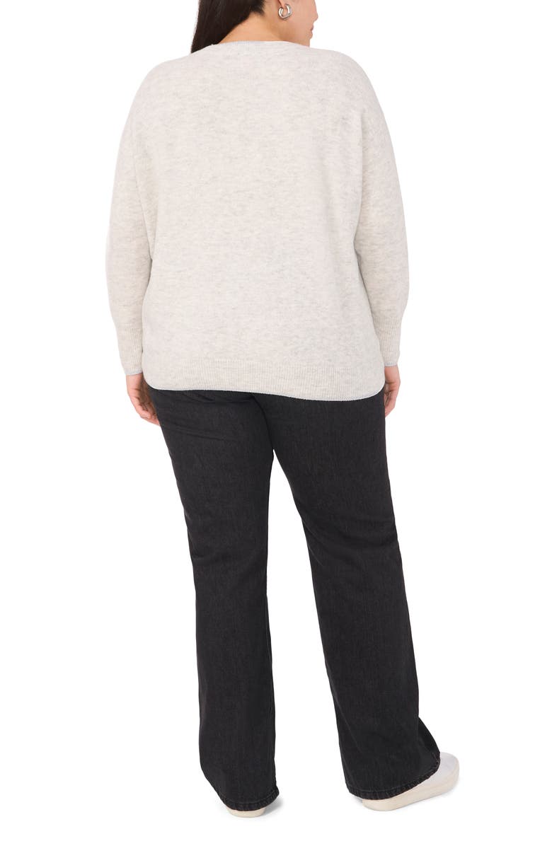 Vince Camuto Metallic Trim Relaxed Fit Sweater, Alternate, color,