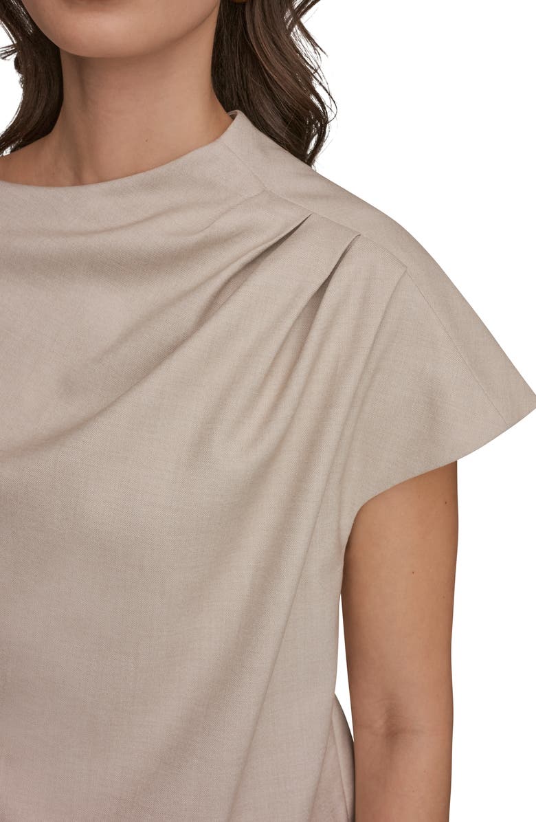 Donna Karan New York Drape Pleated Top, Alternate, color, Tuscan Grey