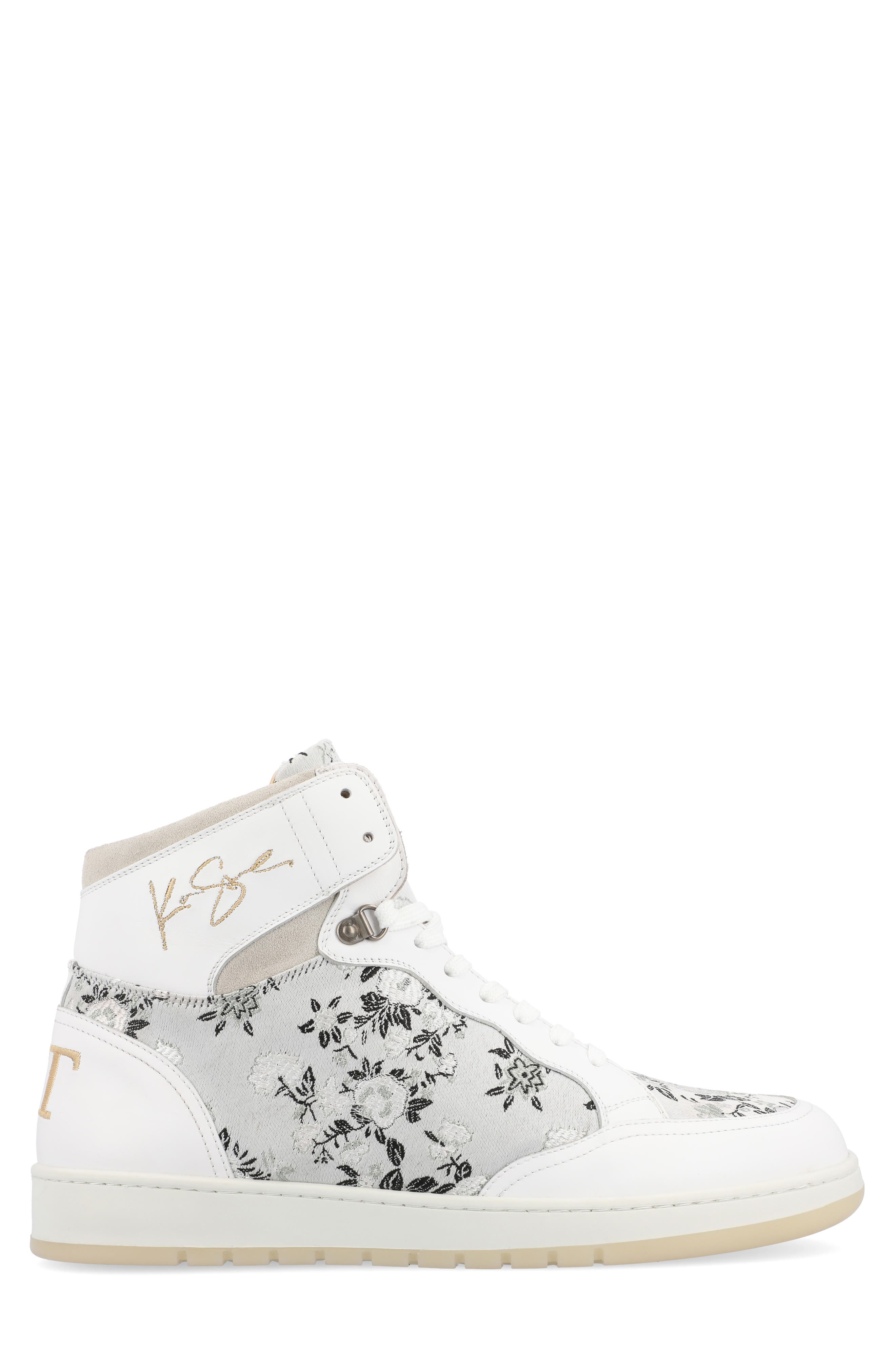TAFT The Rapido Woven High Top Sneaker, Alternate, color, White Eden