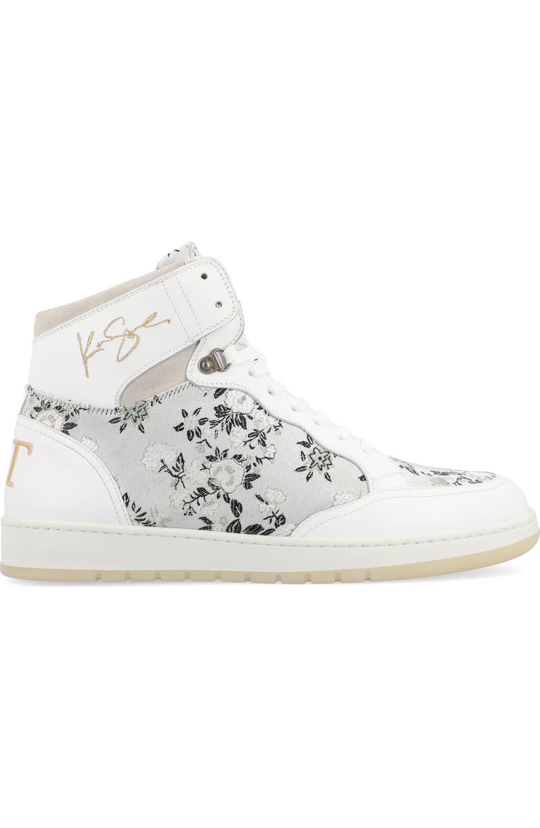 TAFT The Rapido Woven High Top Sneaker, Alternate, color, White Eden