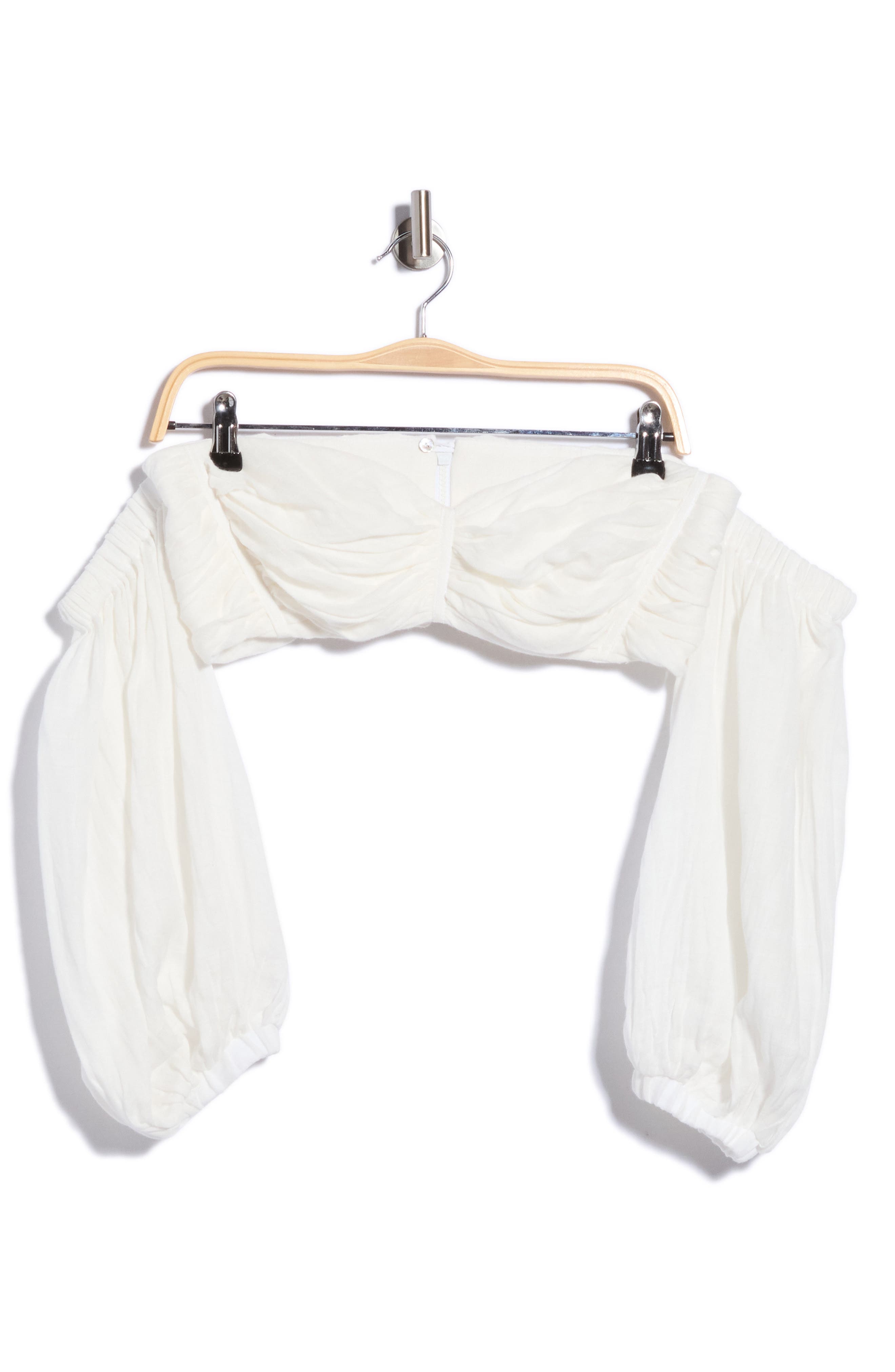 JBQ Dahlia Ruched Sweetheart Neck Crop Top (Women) | Nordstromrack