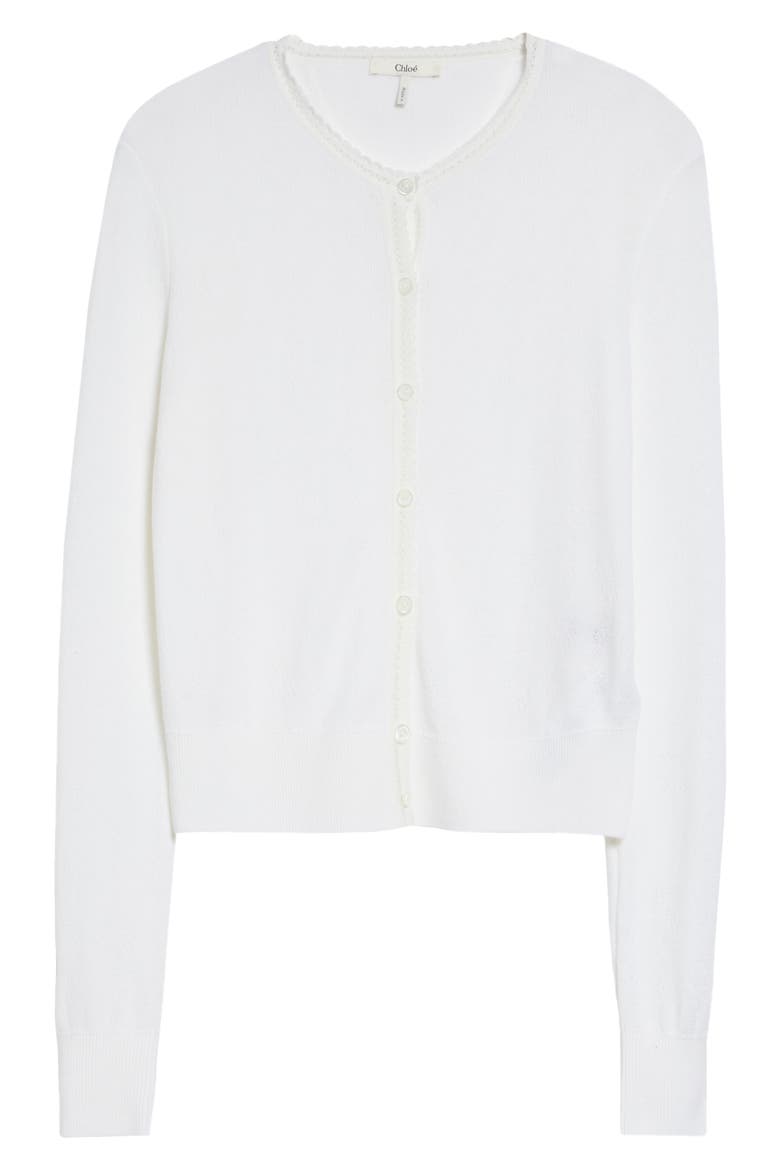 Wool Pointelle Underpinning Cardigan, Alternate, color, ICONIC MILK