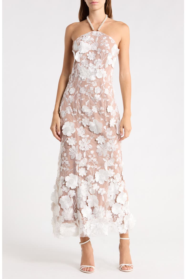 Jules Halter Dress, Main, color, WHITE