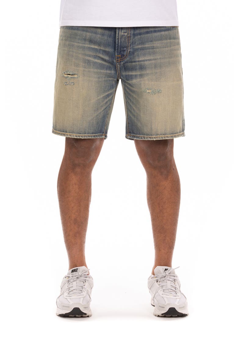 BB Pulsar Cotton Denim Shorts, Main, color, CRATER