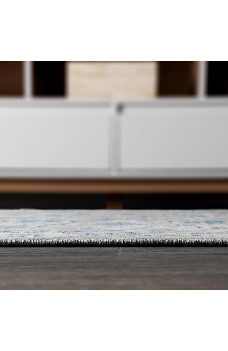 JONATHAN Y Modern Persian Vintage Medallion Area Rug, Alternate, color, Light Gray/Blue