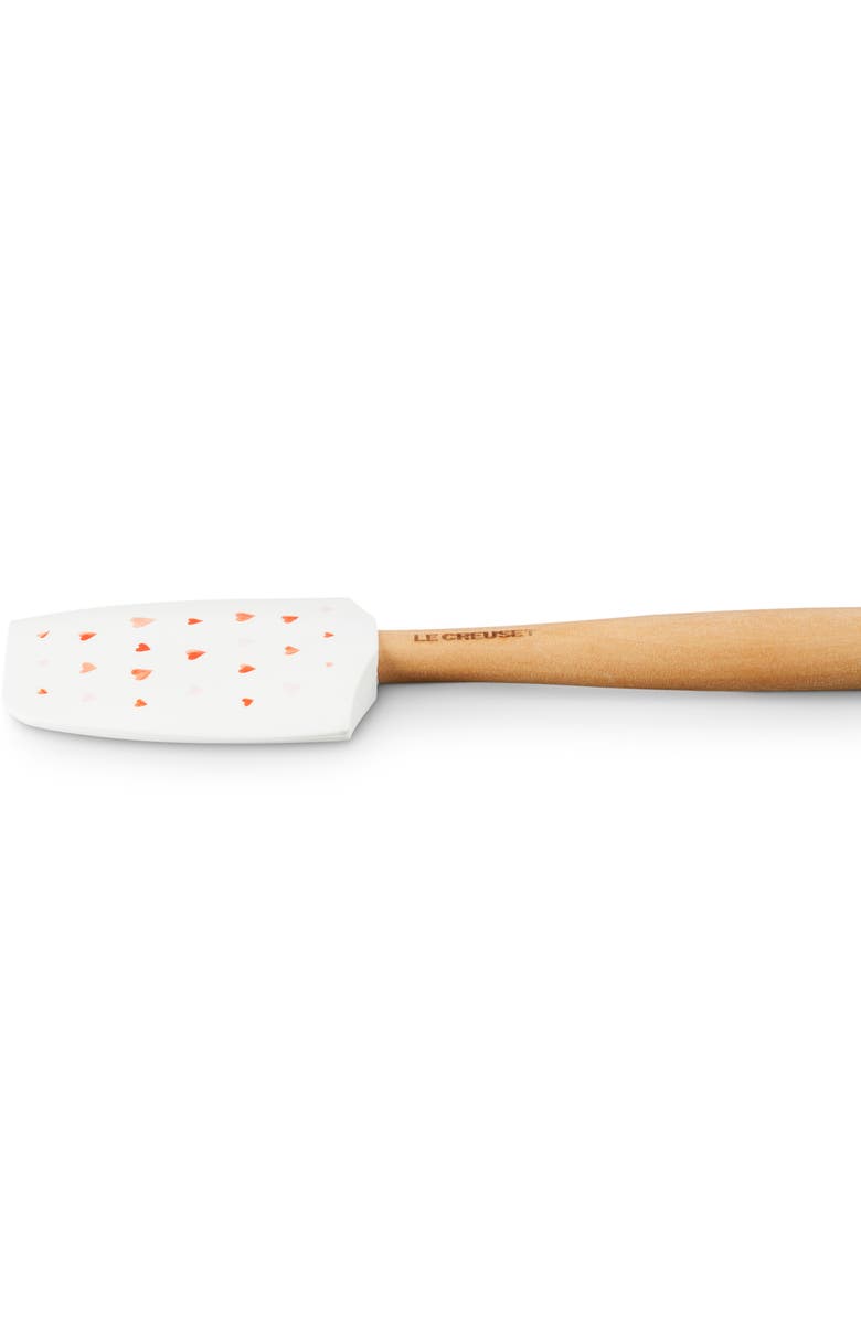 Le Creuset Mon Coeur Craft Medium Silicone Spatula, Alternate, color, White