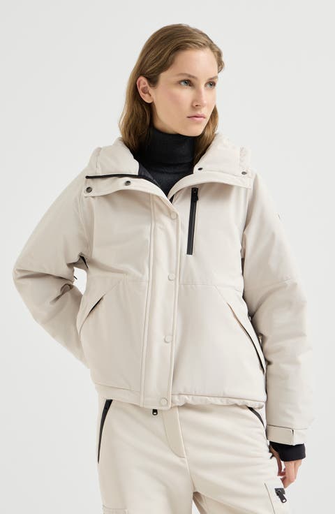 Bonded Techno Fabric Hooded Mountain Jacket With Thermore® Padding