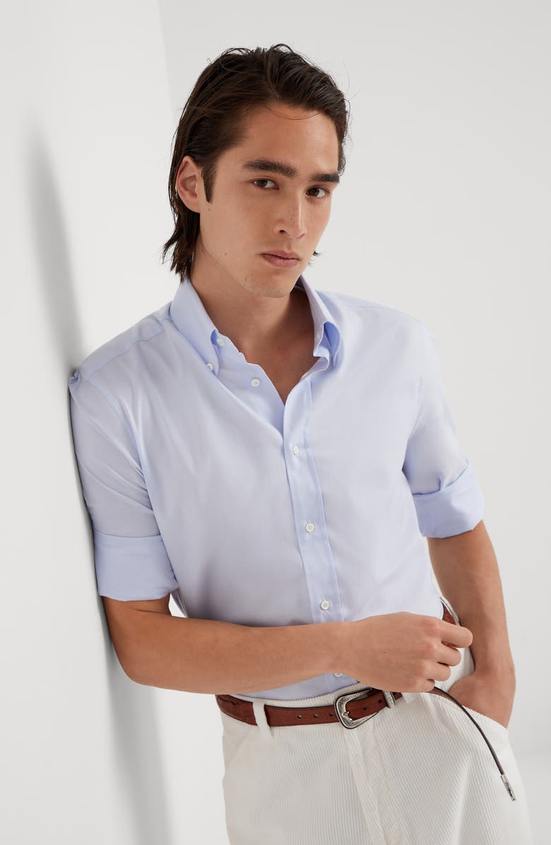 Brunello Cucinelli Oxford shirt, Alternate, color, 