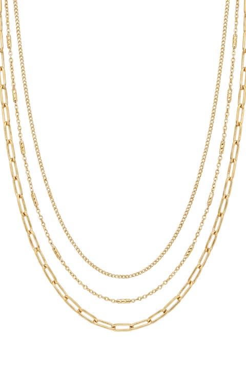 Triple Layer Chain Necklace
