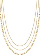 ARGENTO VIVO Triple Layer Chain Necklace