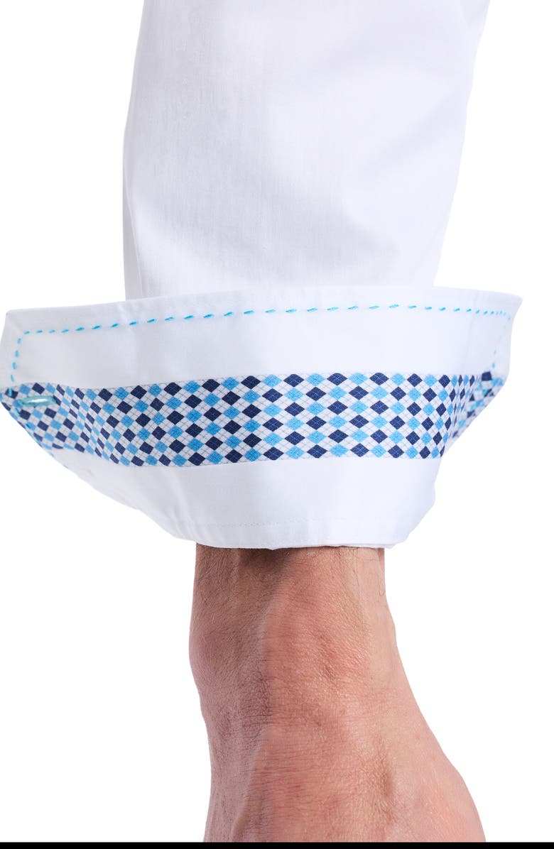 Robert Graham Genesis Golf Print Button-Up Shirt, Alternate, color, White