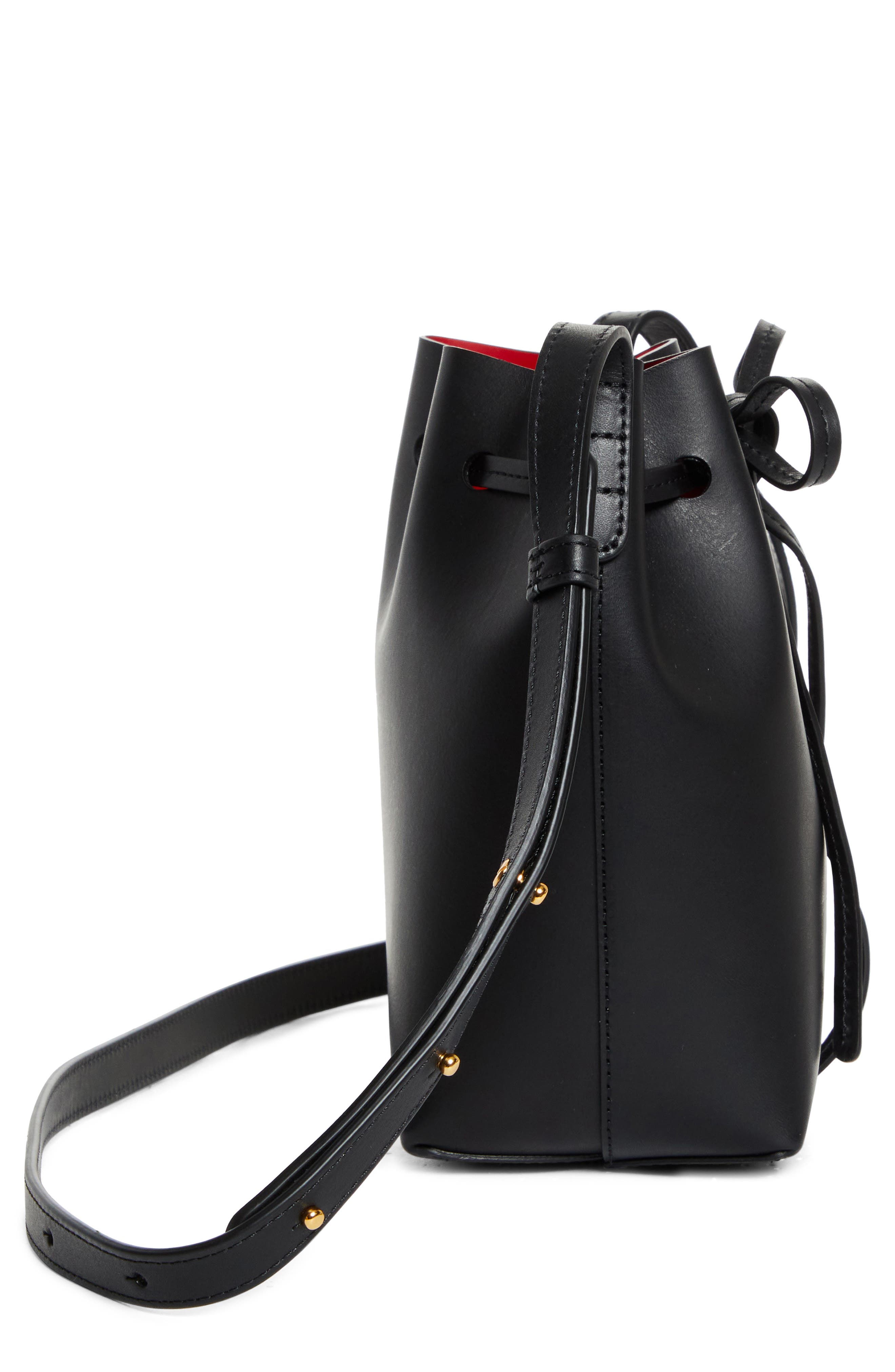 Mansur Gavriel Mini Mini Leather Bucket Bag, Alternate, color, 
