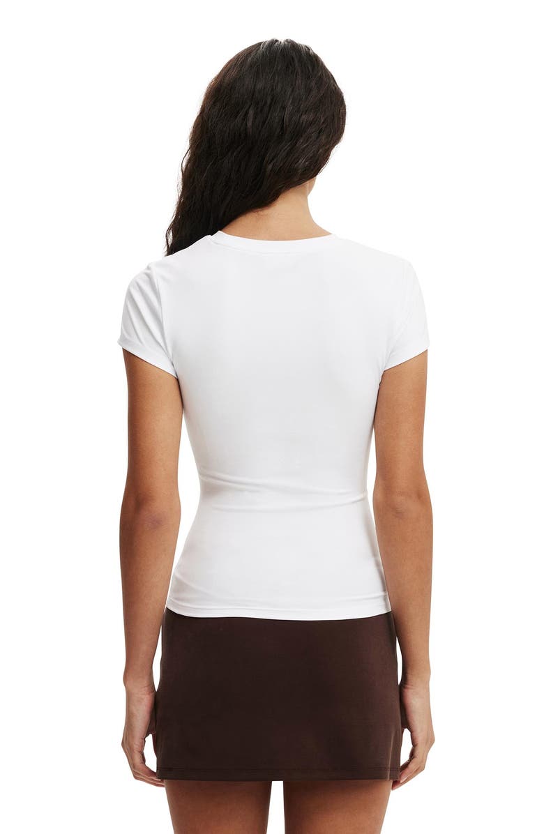 Cotton On Women's Hold Me Short Sleeve Crew Neck, Alternate, color, White