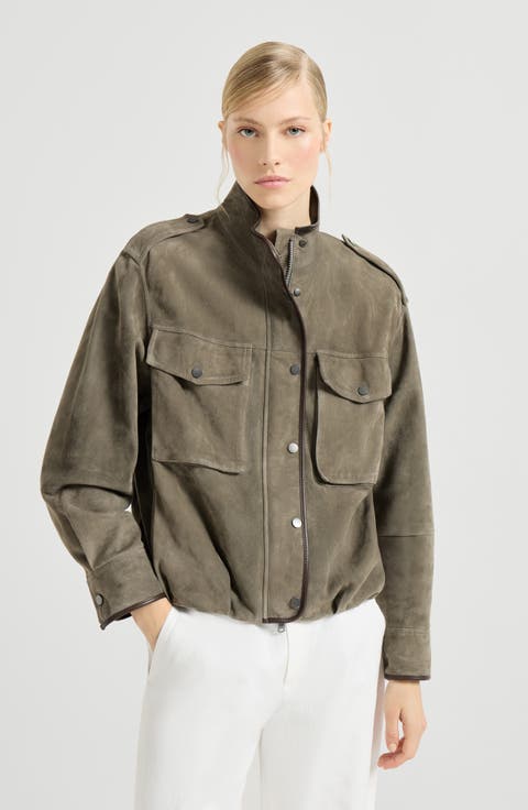 Couture suede outerwear