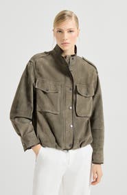 Brunello Cucinelli Couture suede outerwear
