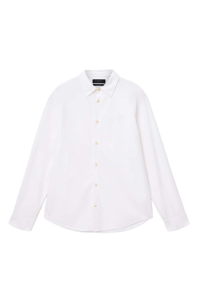 AllSaints Heartsaints Button-Up Shirt, Alternate, color, White