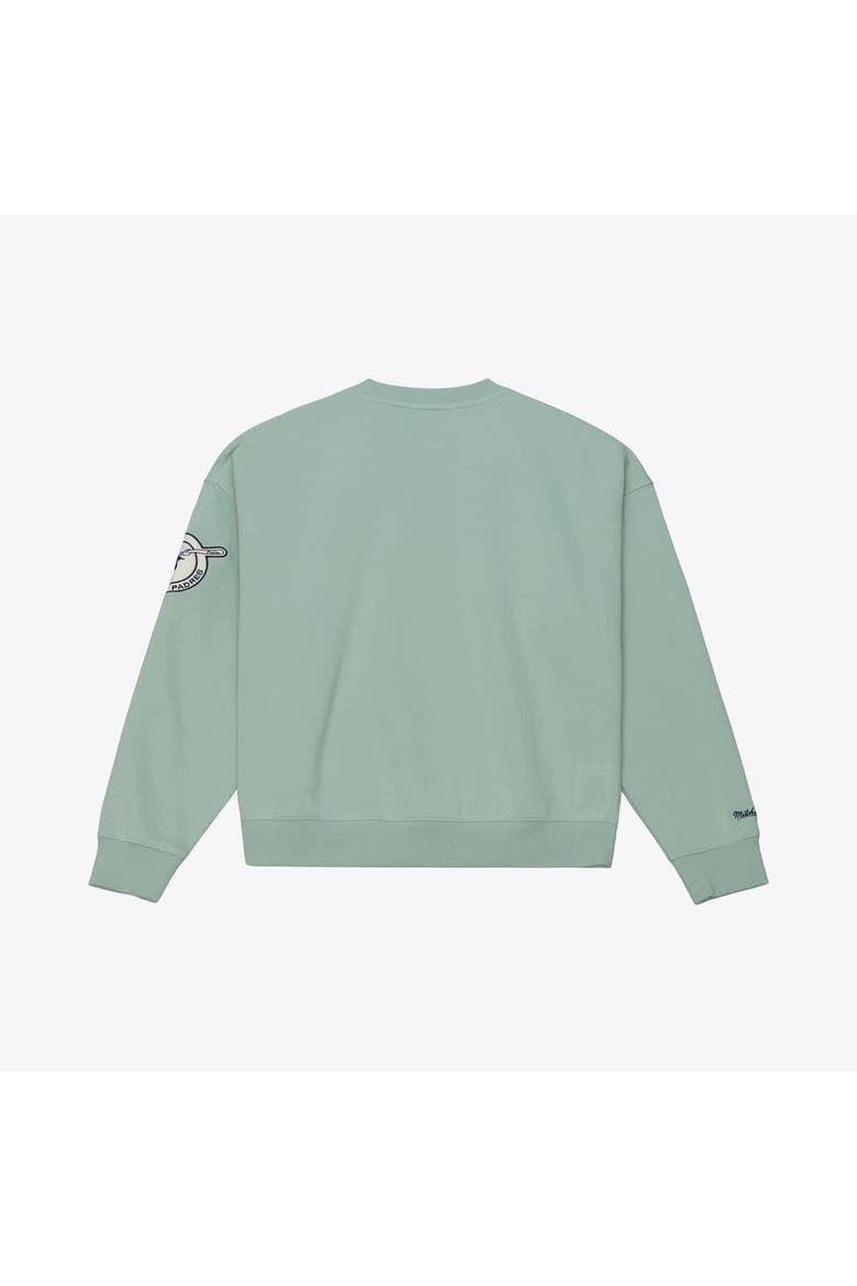 Women's Mitchell & Ness  Green San Diego Padres Yacht Rock Sweatshirt, Alternate, color, Green
