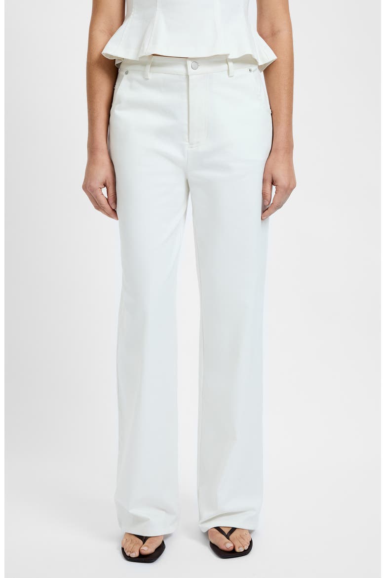 Inez Relaxed Straight Leg Jeans, Main, color, SUMMER WHITE