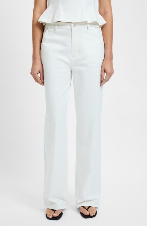 Inez Relaxed Straight Leg Jeans (Summer White)