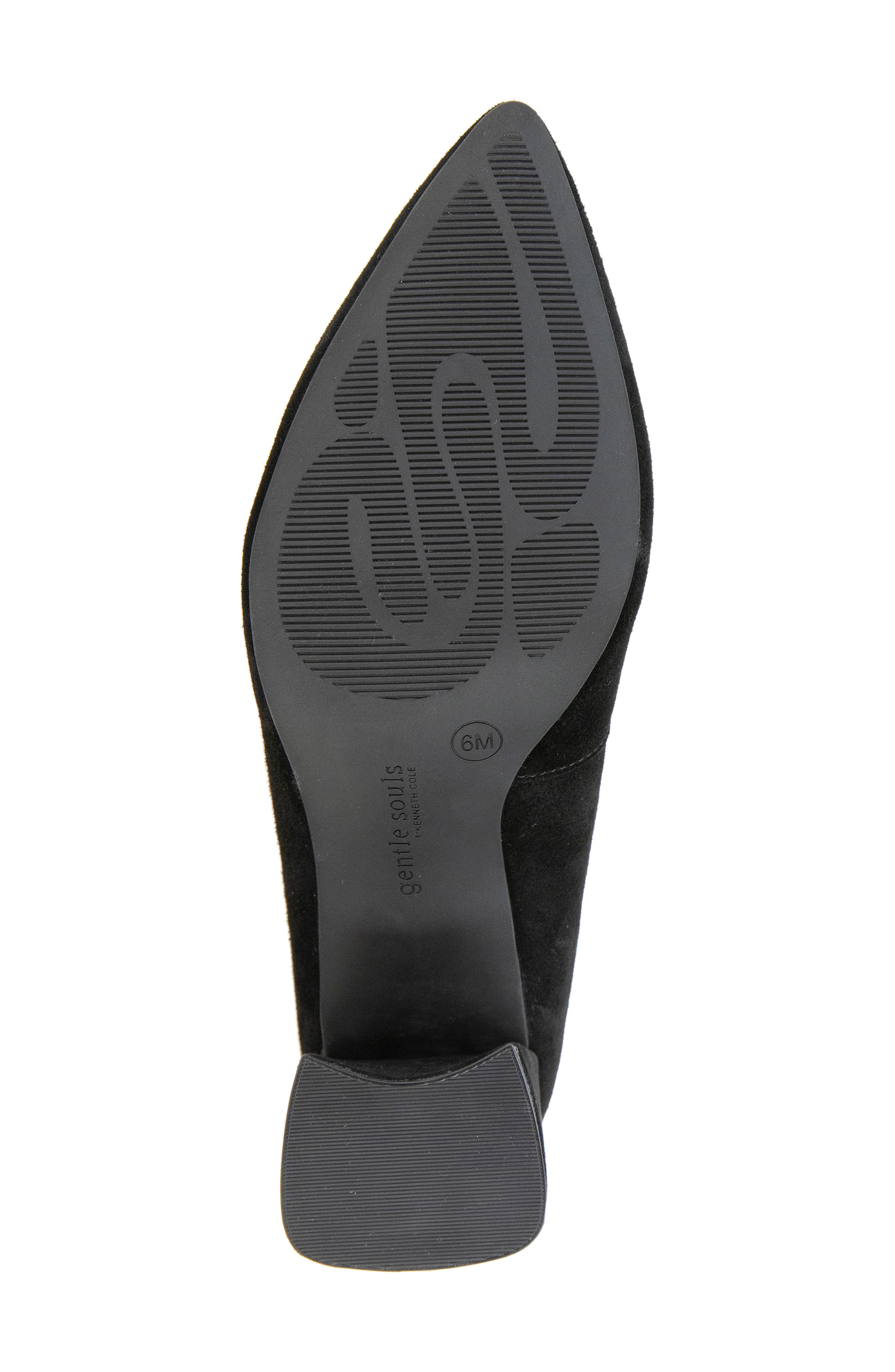 Gentle Souls Dionne Pointed Toe Bit Loafer Pump, Alternate, color, Black Suede