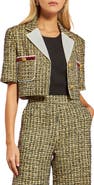 English Factory Premium Tweed Crop Jacket