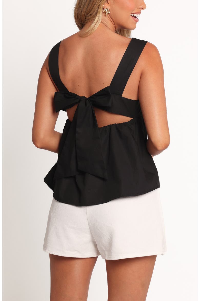Chatham Cotton Babydoll Tank, Alternate, color, BLACK