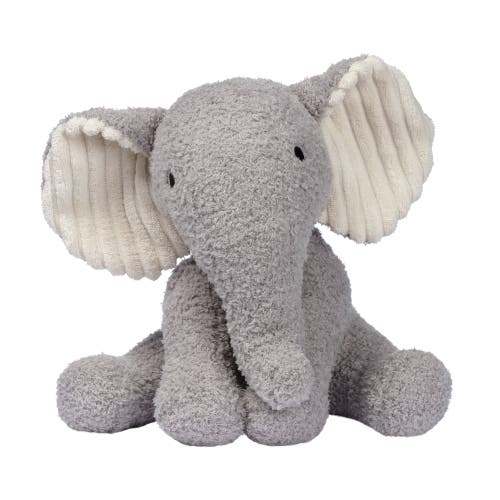 Lambs & Ivy Jungle Adventure Plush Elephant Stuffed Animal Toy In Gray