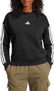 adidas Essentials 3-Stripes Fleece Sweatshirt