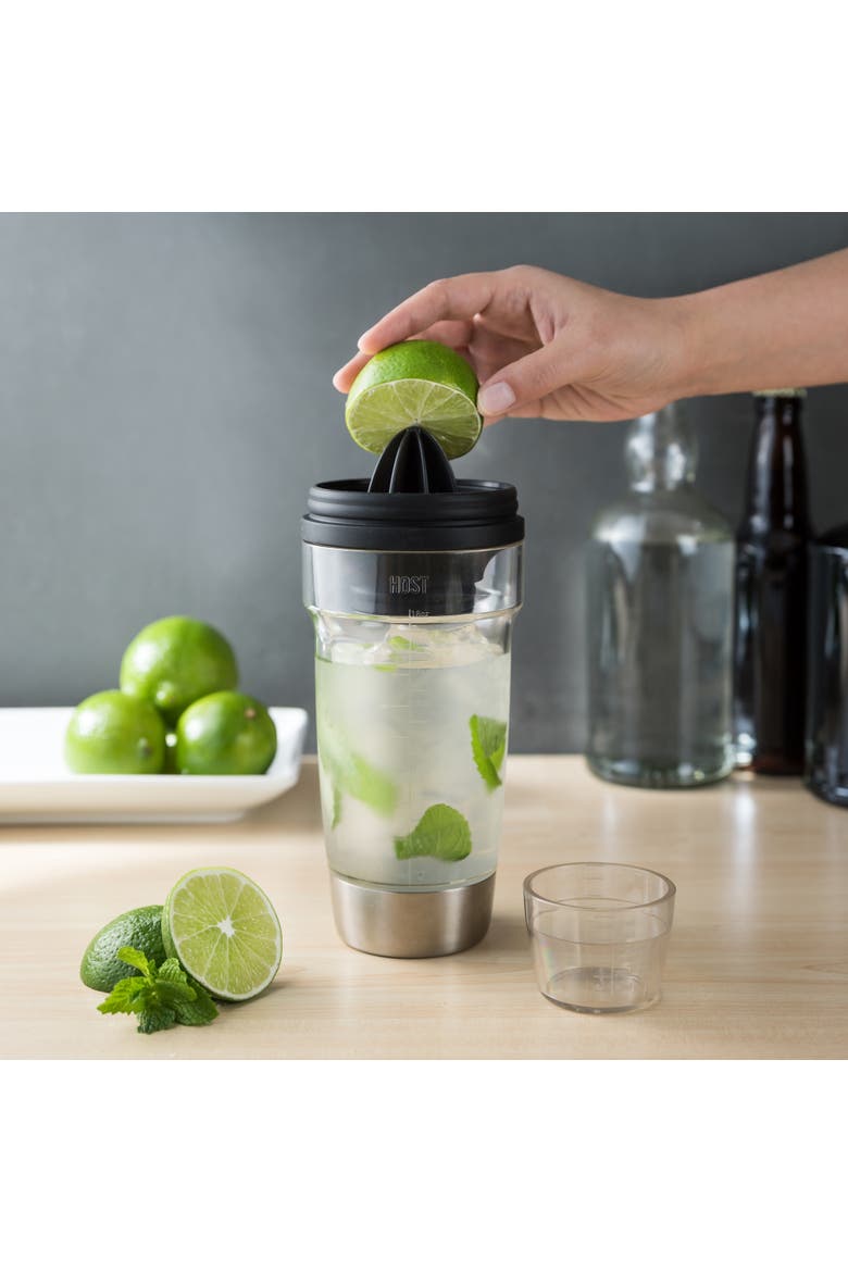 5-in-1 Cocktail Shaker, Alternate, color, Clear