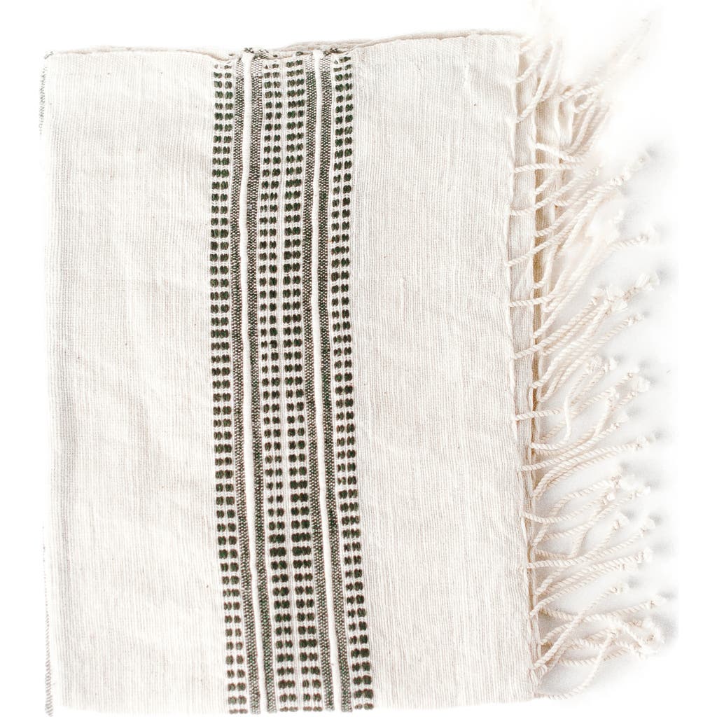 Creative Women Aden Cotton Hand Towel in Natural W/Grey  product