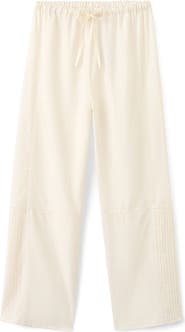 MANGO Lace Trim Cotton Blend Pajamas