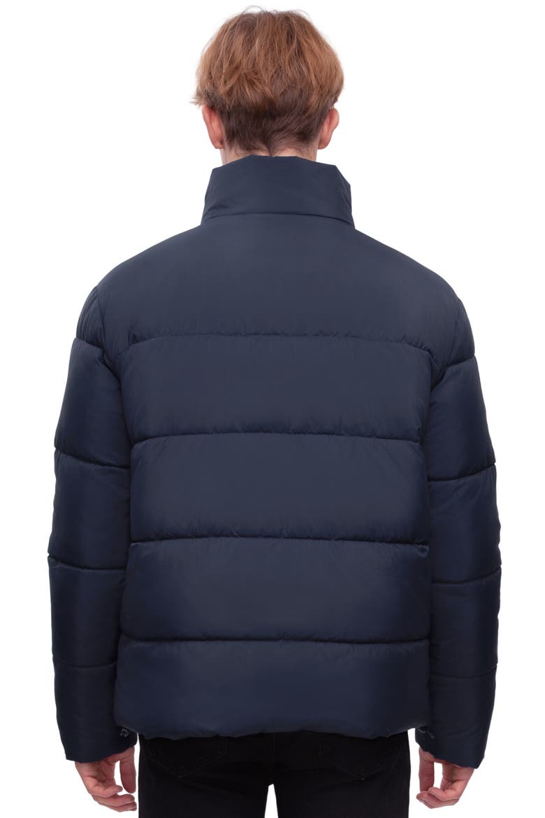 Lightweight Modern Puffer Jacket, Alternate, color, Navy