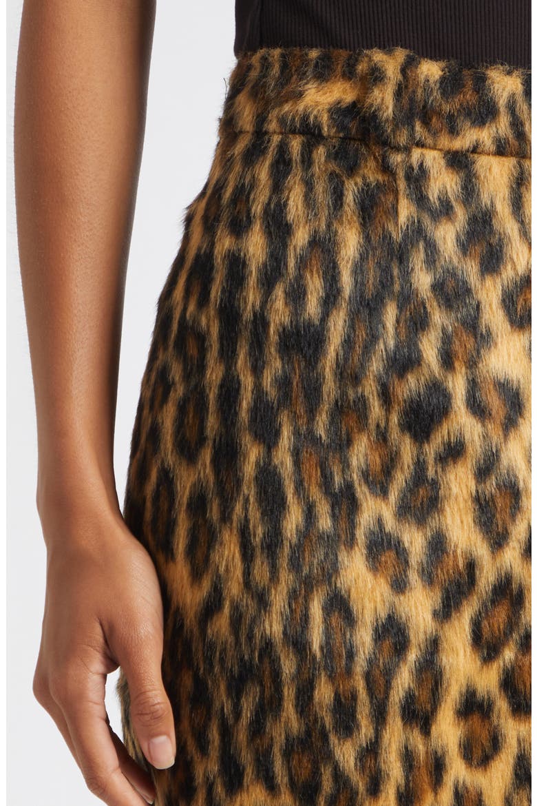 Noelle Faux Fur Pencil Skirt, Alternate, color, MULTI