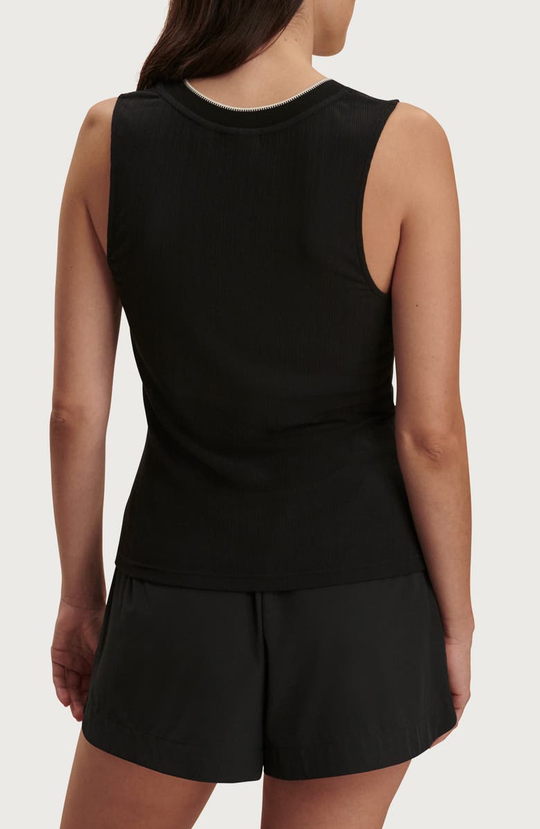 Varley Corby V-Neck Modal Blend Tank, Alternate, color, Black