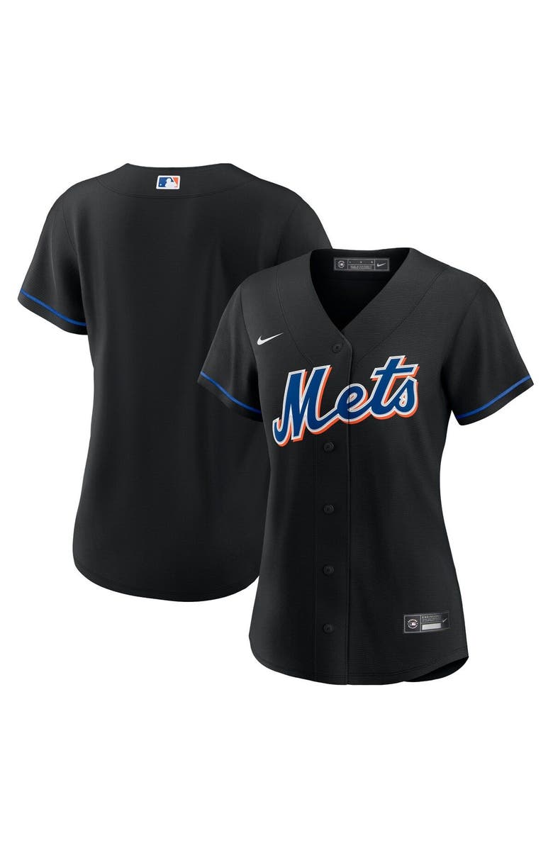 Nike Women's Nike Black New York Mets 2022 Alternate Replica Team Jersey, Main, color, 