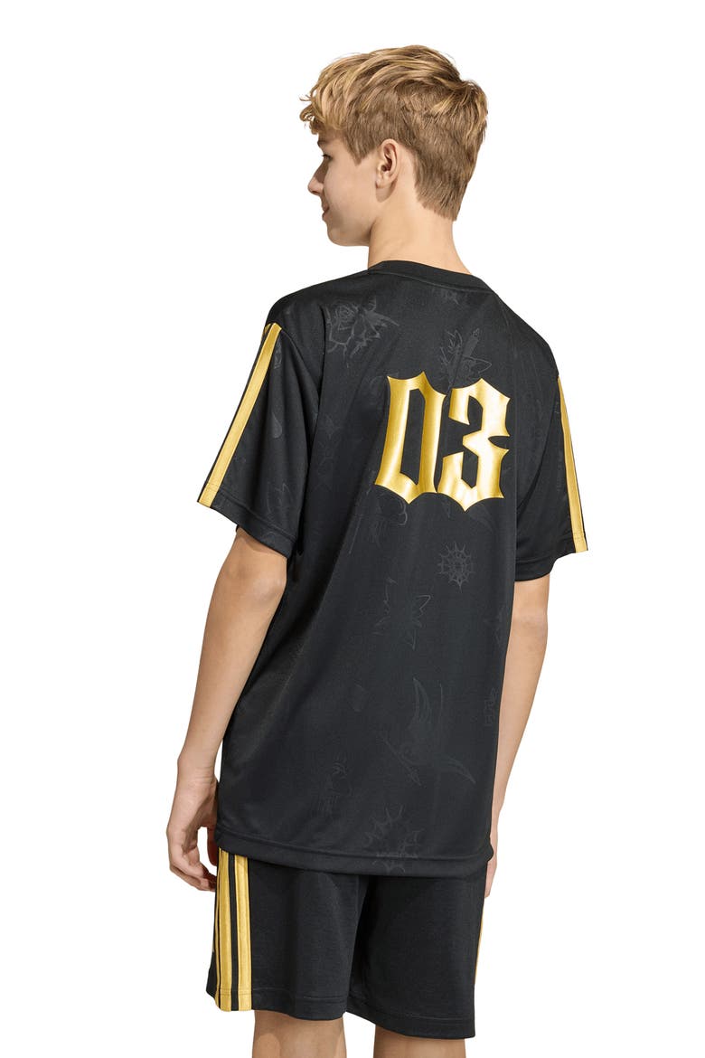 x Fortnite Kids' Midas Jersey, Alternate, color, BLACK