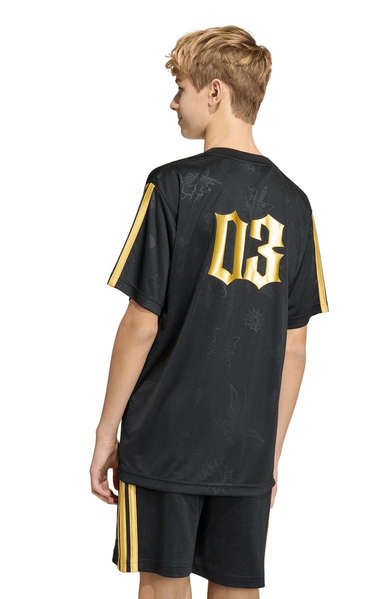adidas Originals x Fortnite Kids' Midas Jersey, Alternate, color, Black