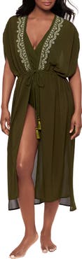 Miraclesuit® Beaded Embrodiered Georgette Cover-Up