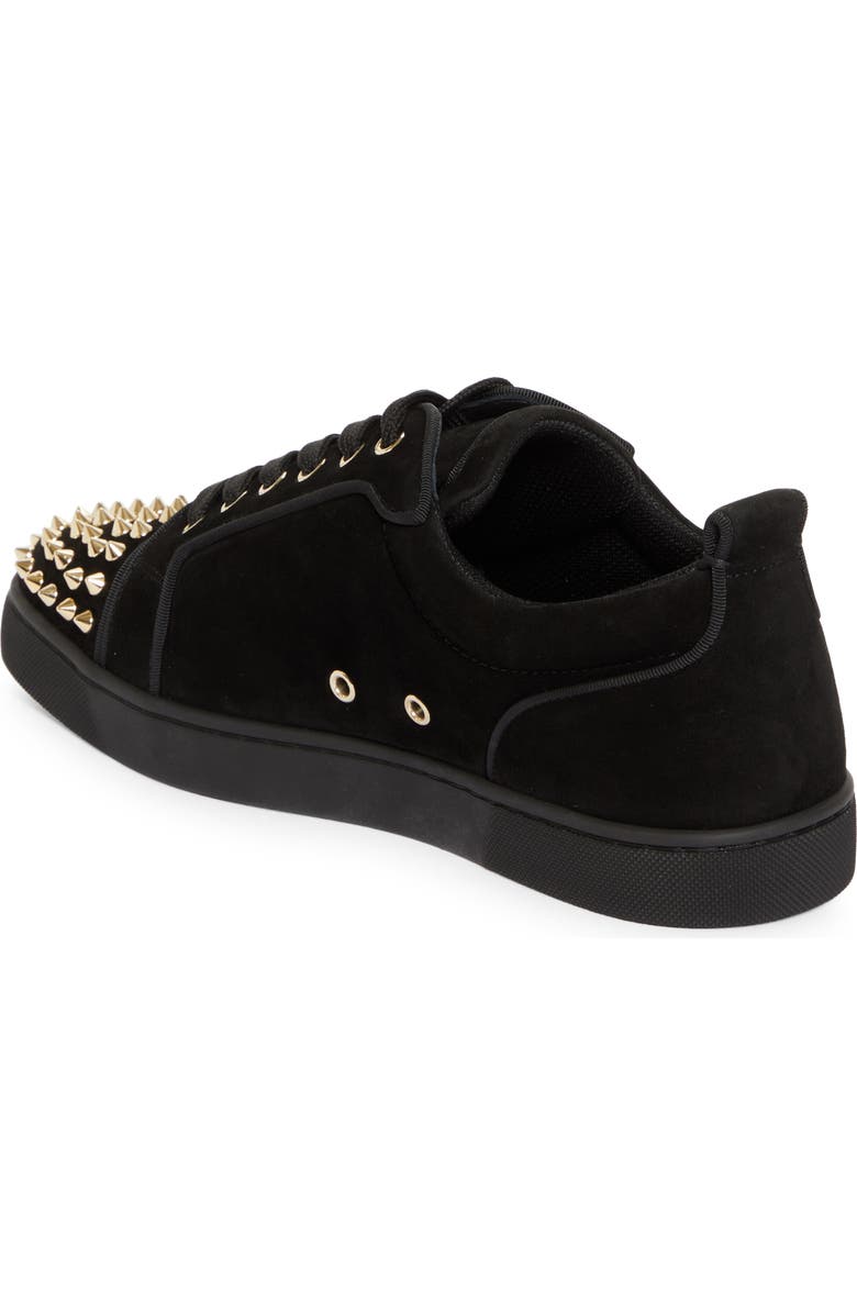 Christian Louboutin Louis Junior Spikes Orlato Suede Sneaker, Alternate, color,
