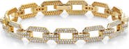 SHAY Diamond Pavé Geo Link Bracelet