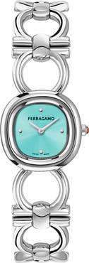 FERRAGAMO Double Gancini Bracelet Watch, 25mm