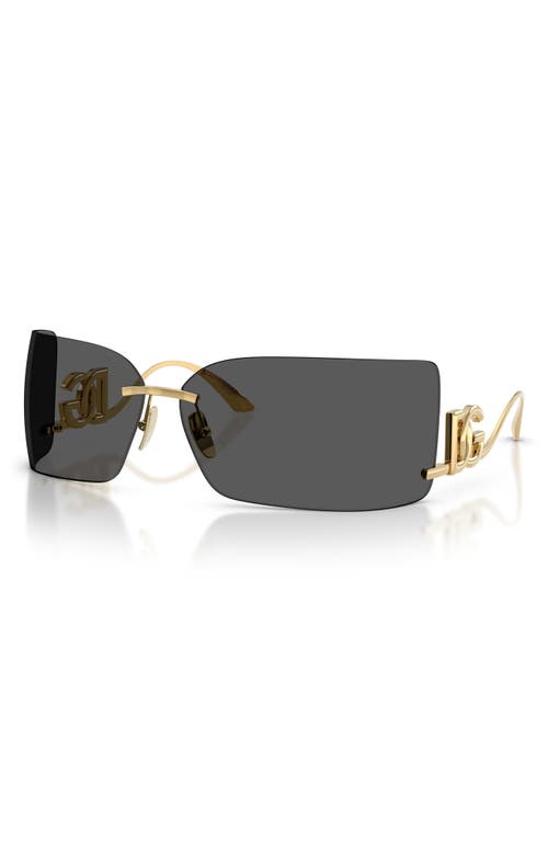 Dolce & Gabbana Dolce&gabbana 79mm Oversize Rectangular Sunglasses