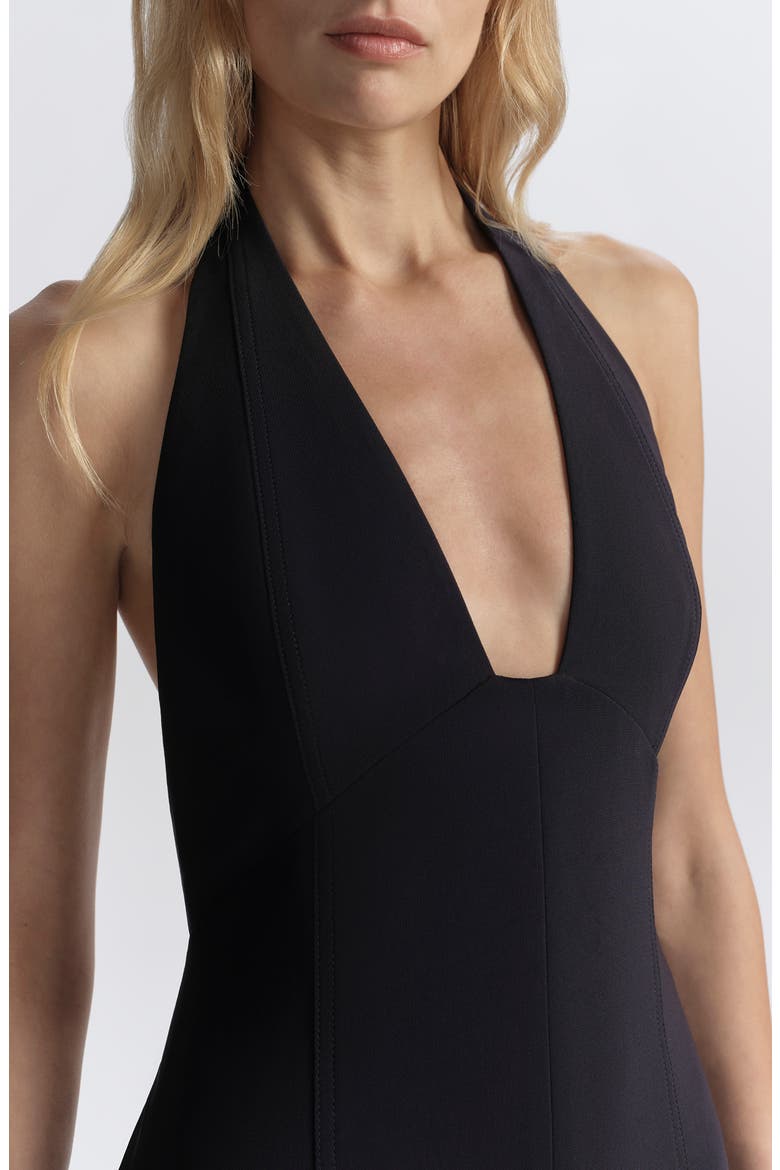 Eva Plunge Neck Halter Jumpsuit, Alternate, color, EVENING BLUE