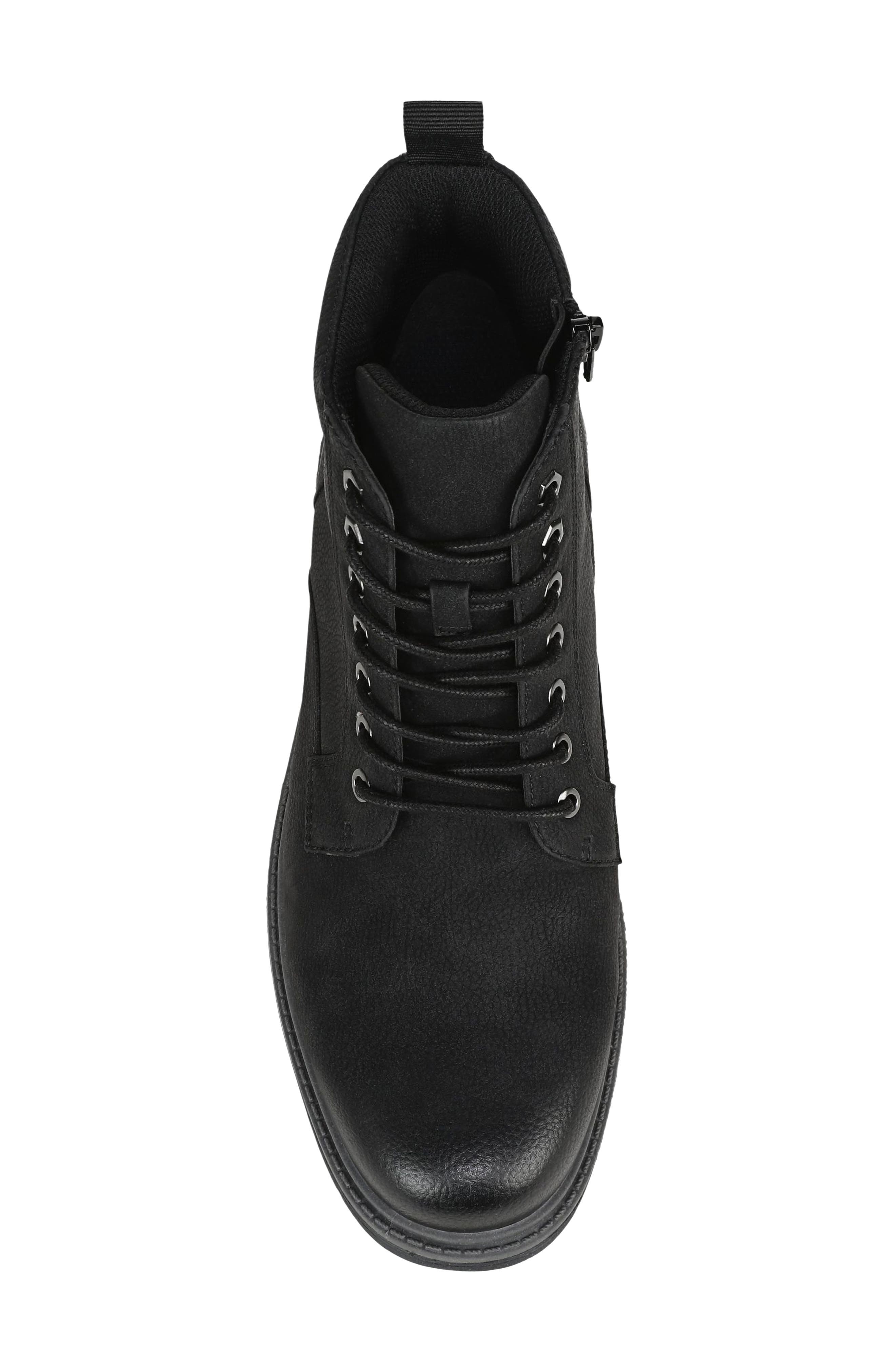August Faux Leather Boot, Alternate, color, BLACK FAUX LEATHER