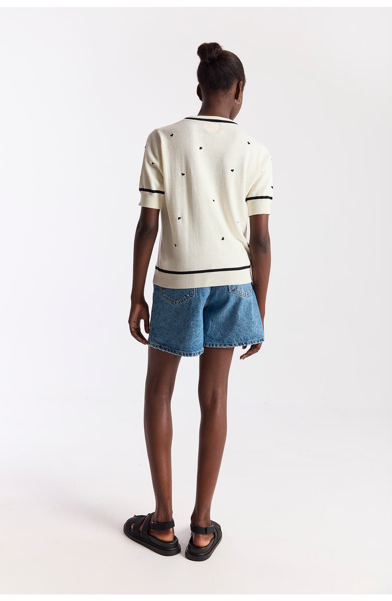 WISPR Mini Heart Embroidered Top, Alternate, color, Cream/Black