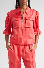 Cinq à Sept Holly Ruffle Sleeve Jacket