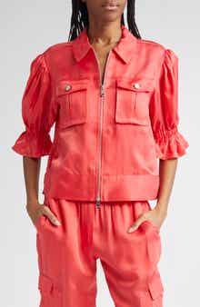 Cinq à Sept Holly Ruffle Sleeve Jacket