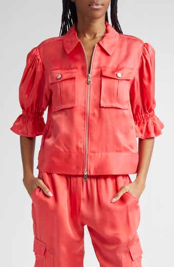 Cinq à Sept Holly Ruffle Sleeve Jacket