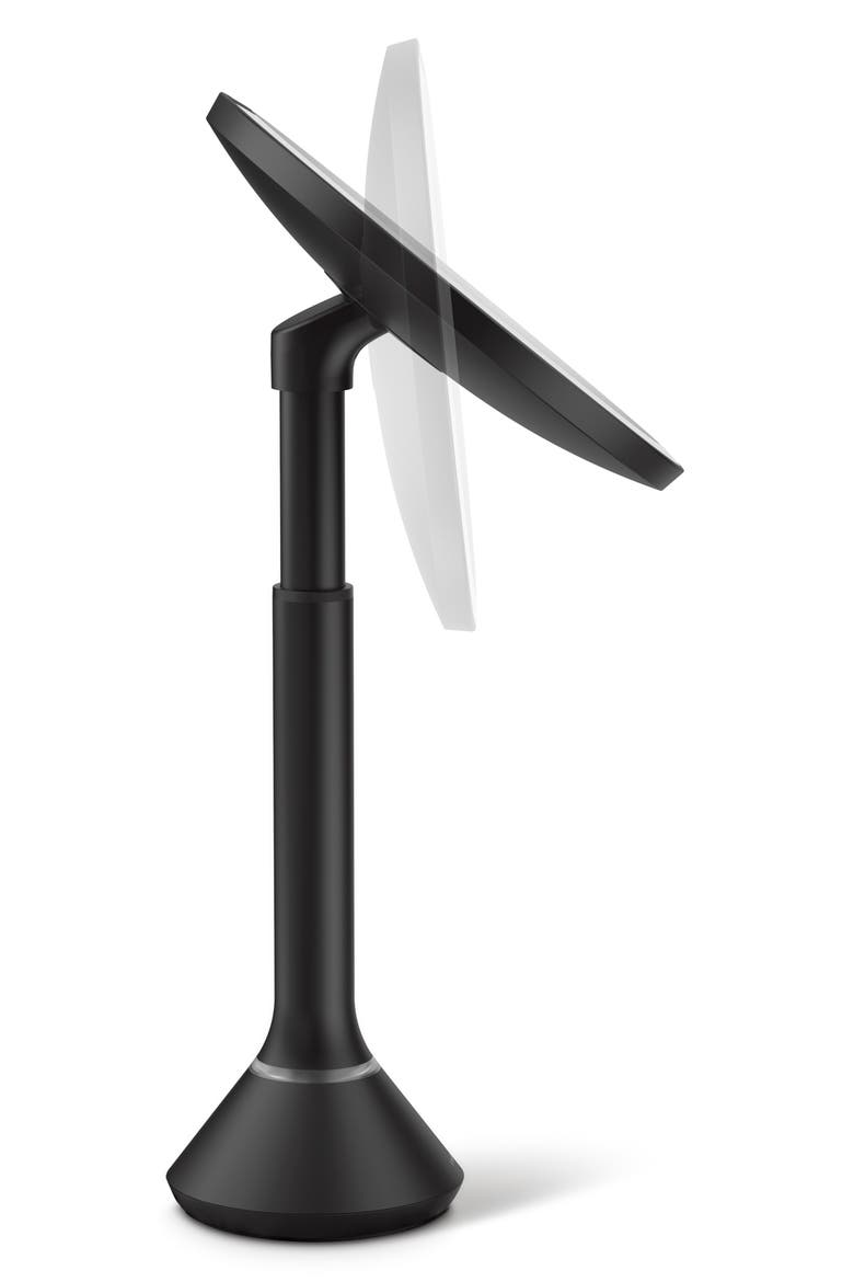 8-Inch Sensor Rechargeable Tabletop Mirror $200 Value, Alternate, color, MATTE BLACK